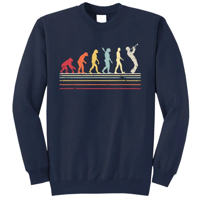 Trumpet Evolution For Trumpet Player Tall Sweatshirt