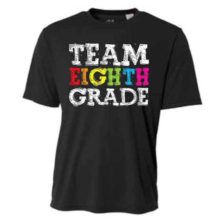 Team Eighth Grade Back To School 1st Day Teacher Cooling Performance Crew T-Shirt