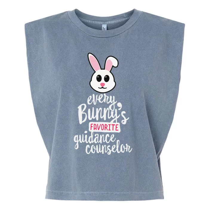 Teacher Easter Gift Bunny Favorite Guidance Counselor Garment-Dyed Women's Muscle Tee