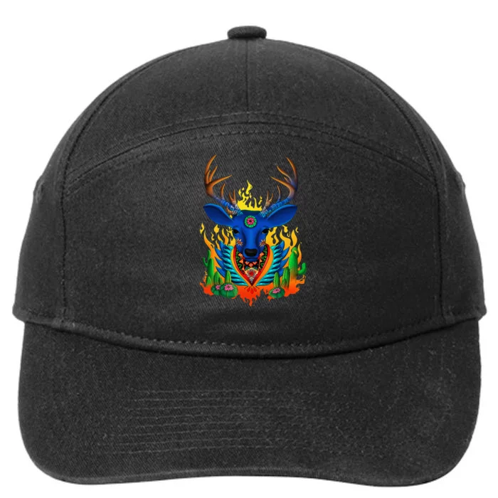 Third Eye Huichol Deer 7-Panel Snapback Hat