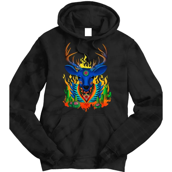 Third Eye Huichol Deer Tie Dye Hoodie