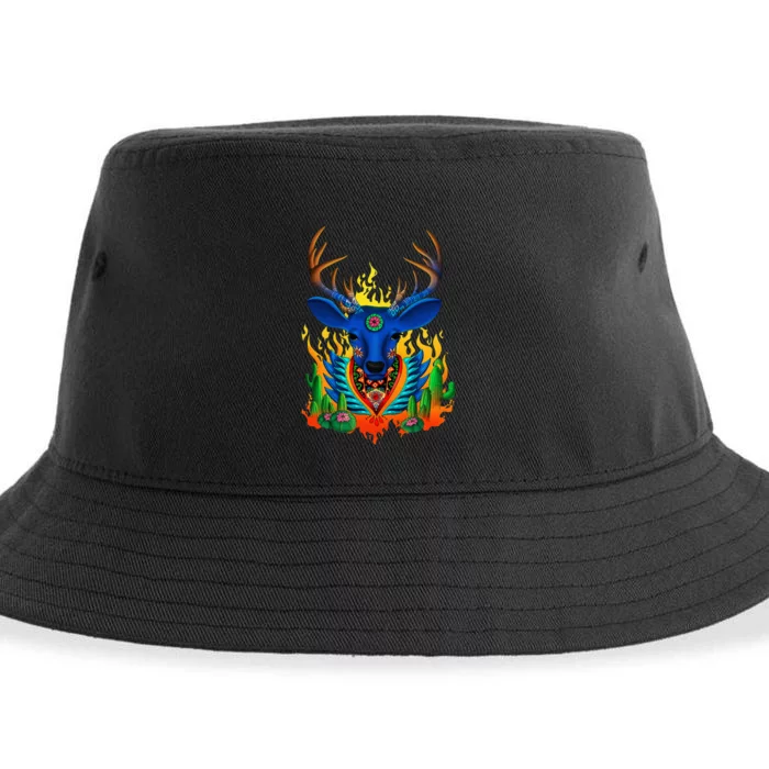 Third Eye Huichol Deer Sustainable Bucket Hat