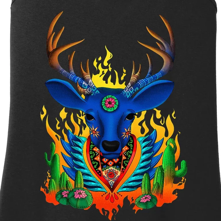 Third Eye Huichol Deer Ladies Essential Tank