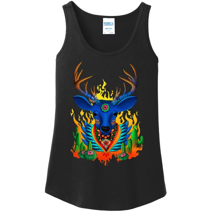 Third Eye Huichol Deer Ladies Essential Tank