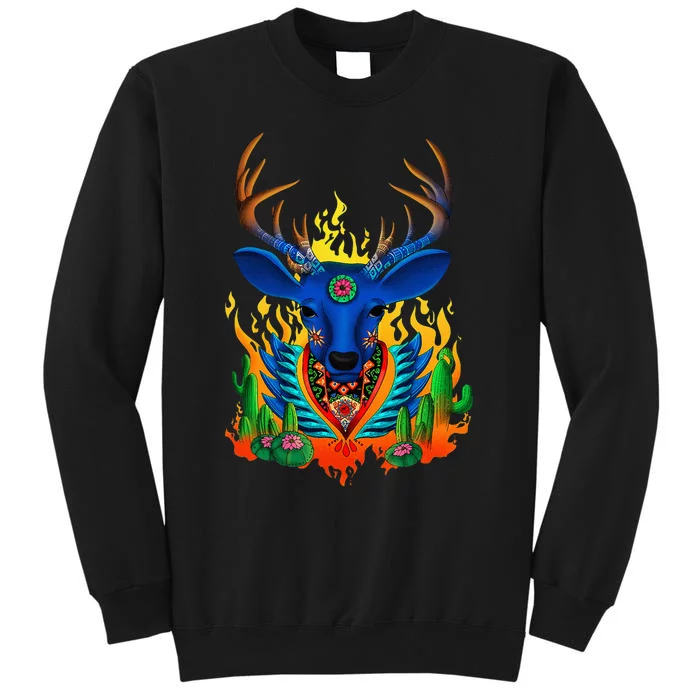 Third Eye Huichol Deer Tall Sweatshirt