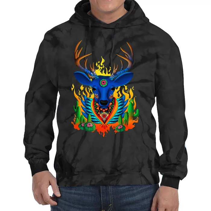 Third Eye Huichol Deer Tie Dye Hoodie