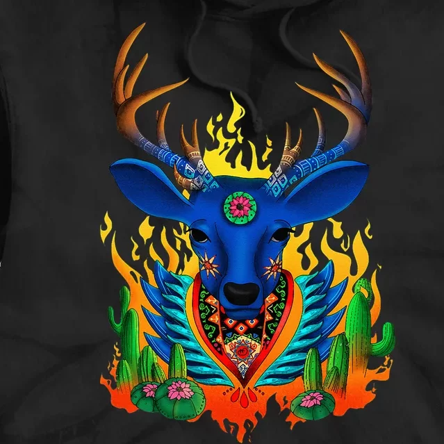 Third Eye Huichol Deer Tie Dye Hoodie