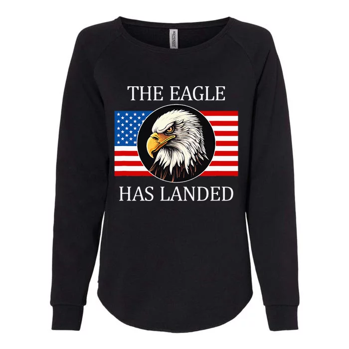 The Eagle Has Landed Womens California Wash Sweatshirt