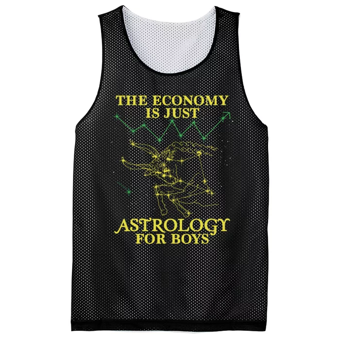 The Economy Is Just Astrology For Boy Mesh Reversible Basketball Jersey Tank