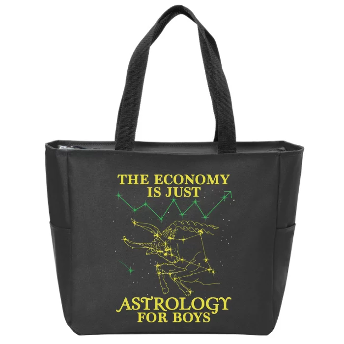 The Economy Is Just Astrology For Boy Zip Tote Bag