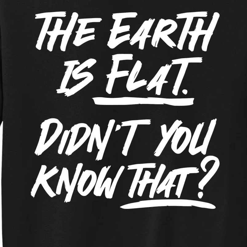 The Earth Is Flat Didnt You Know That Sweatshirt