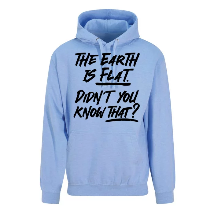 The Earth Is Flat Didnt You Know That Unisex Surf Hoodie