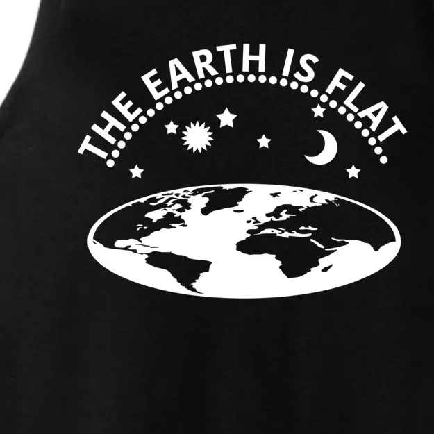 The Earth Is Flat Gift Ladies Tri-Blend Wicking Tank