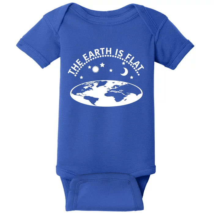 The Earth Is Flat Gift Baby Bodysuit