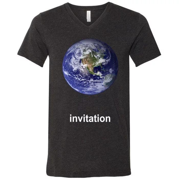 The Earth Invitation V-Neck T-Shirt