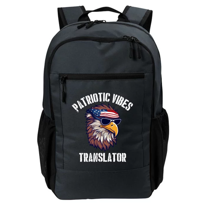 Translator Eagle July 4th American Flag Usa Meaningful Gift Daily Commute Backpack