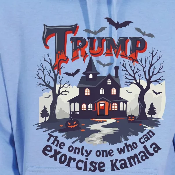 Trump Exorcise Kamala Funny Political Halloween Unisex Surf Hoodie