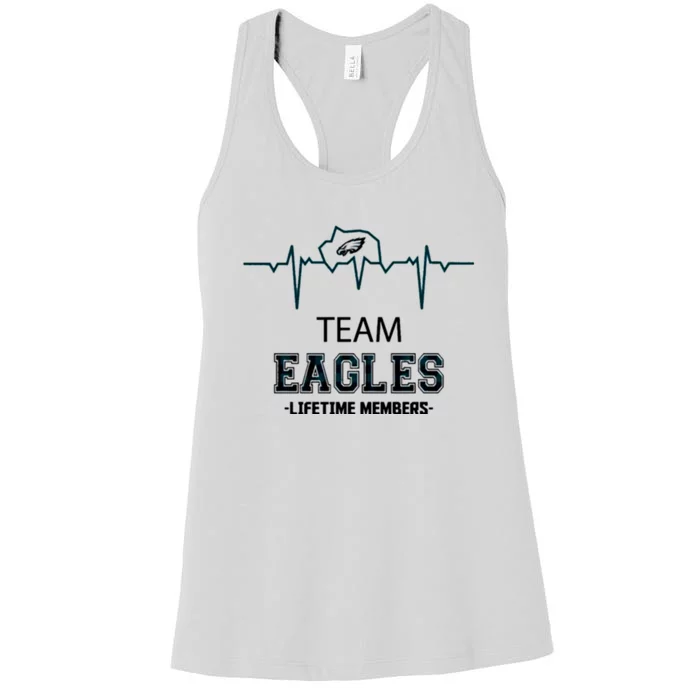 Team Eagle..s Lifetime Members Women's Racerback Tank