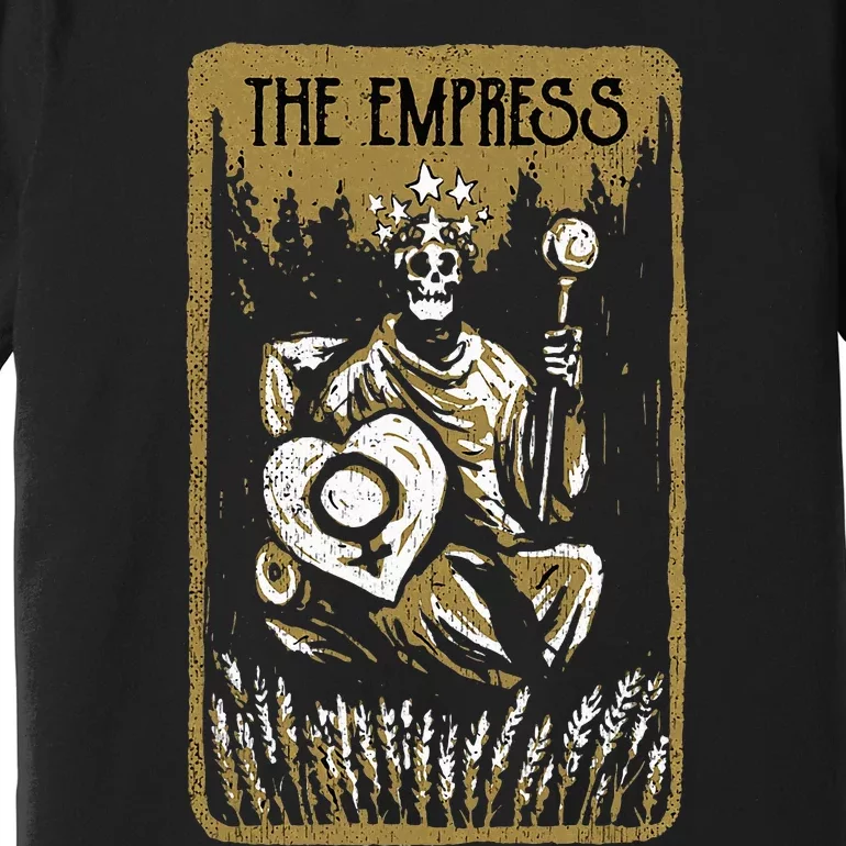 The Empress Mystical Outfit Occult Tarot Card Premium T-Shirt