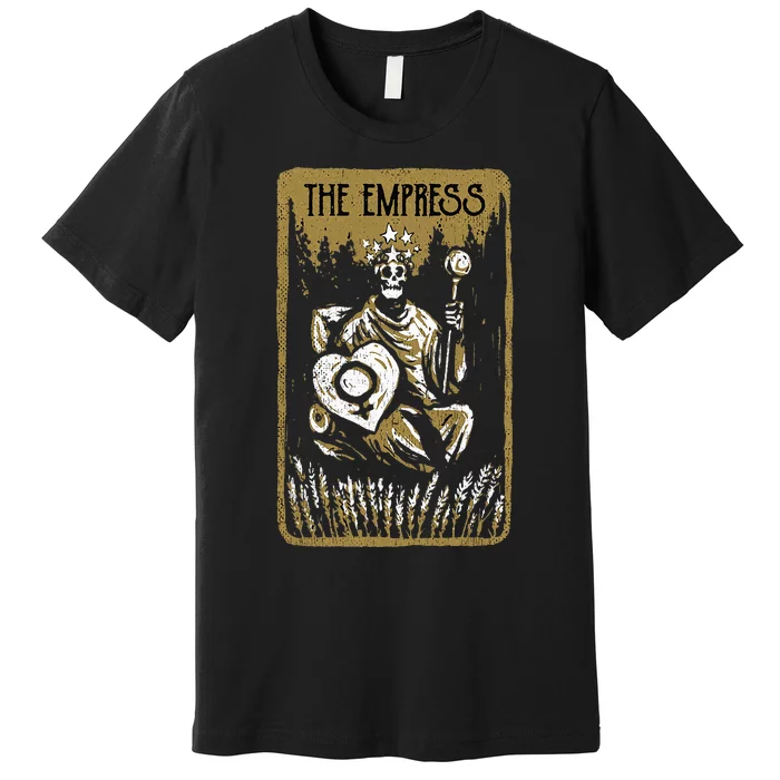 The Empress Mystical Outfit Occult Tarot Card Premium T-Shirt