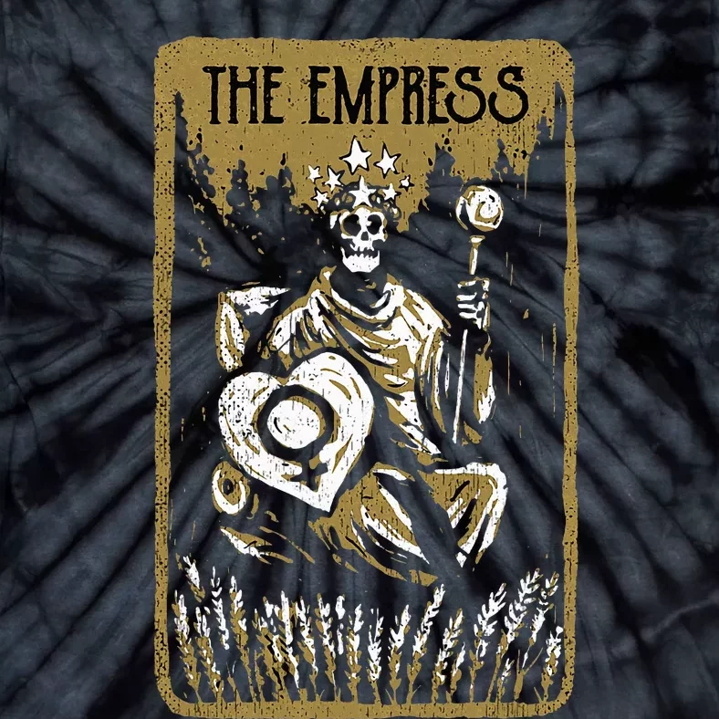 The Empress Mystical Outfit Occult Tarot Card Tie-Dye T-Shirt