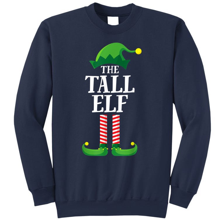 Tall Elf Matching Family Group Christmas Party Pajama Sweatshirt