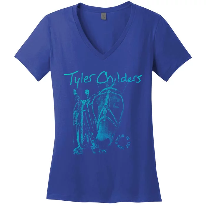 Tyler Ers Mule Gift Women's V-Neck T-Shirt