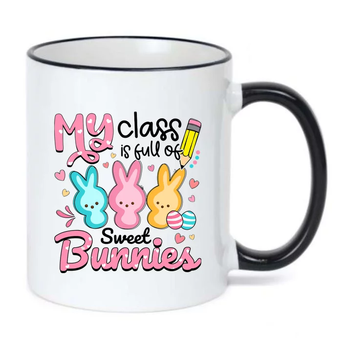 Teacher Easter My Class is Full Of Sweet Bunnies Black Color Changing Mug