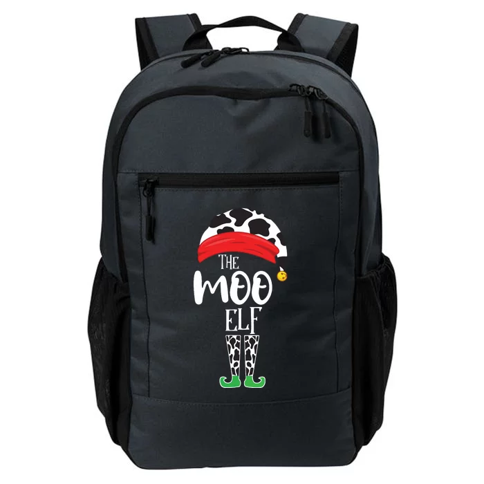 The Elf Moo Cow Funny Christmas Elf Family Matching Daily Commute Backpack