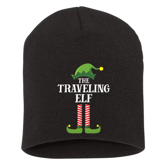 Traveling Elf Matching Family Group Christmas Party Short Acrylic Beanie