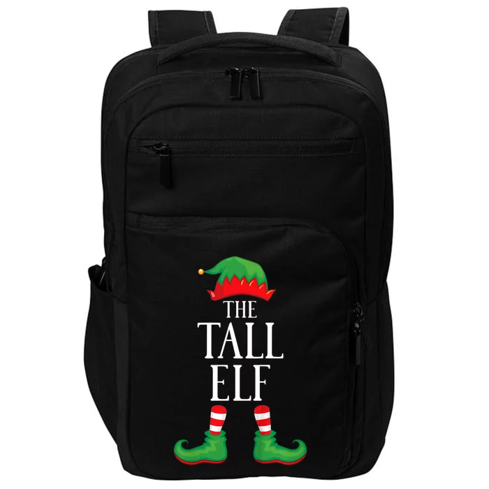 Tall Elf Matching Group Xmas Funny Family Christmas Impact Tech Backpack