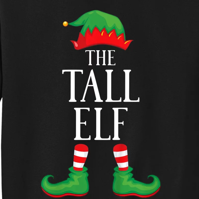 Tall Elf Matching Group Xmas Funny Family Christmas Tall Sweatshirt