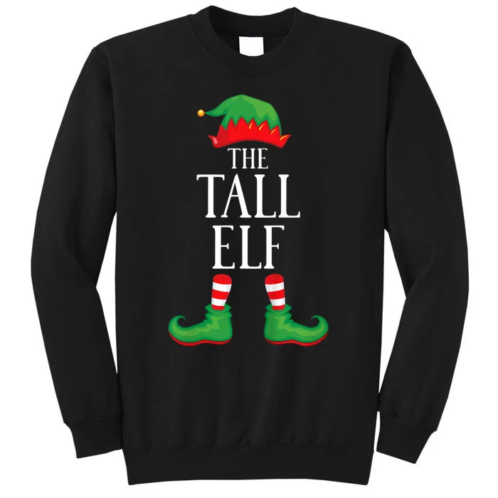 Tall Elf Matching Group Xmas Funny Family Christmas Tall Sweatshirt