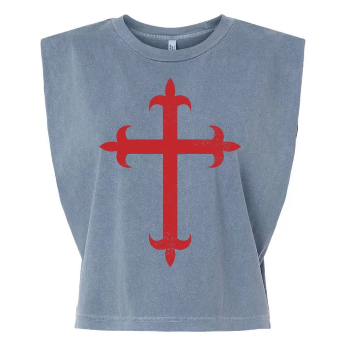 Templar Cross Garment-Dyed Women's Muscle Tee