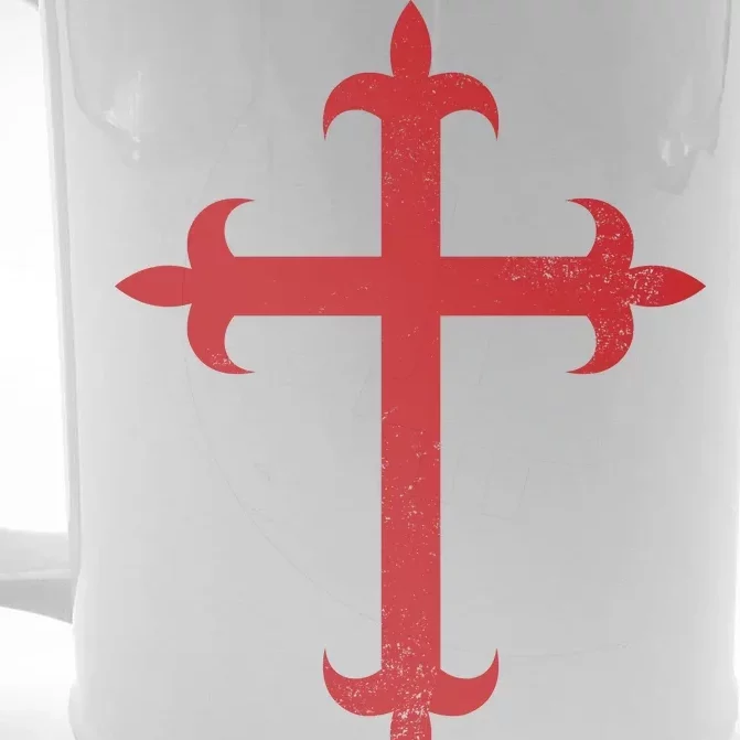 Templar Cross Front & Back Beer Stein