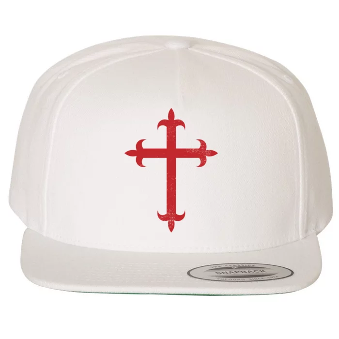 Templar Cross Wool Snapback Cap