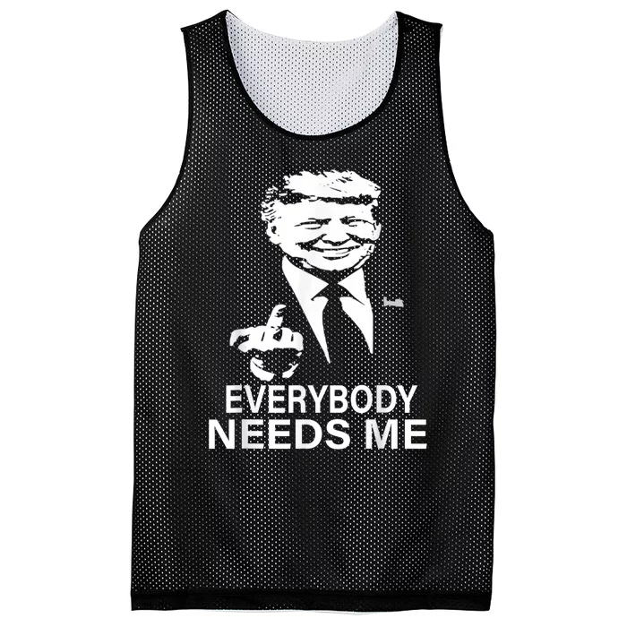 Trump Everybody Needs Me Mesh Reversible Basketball Jersey Tank