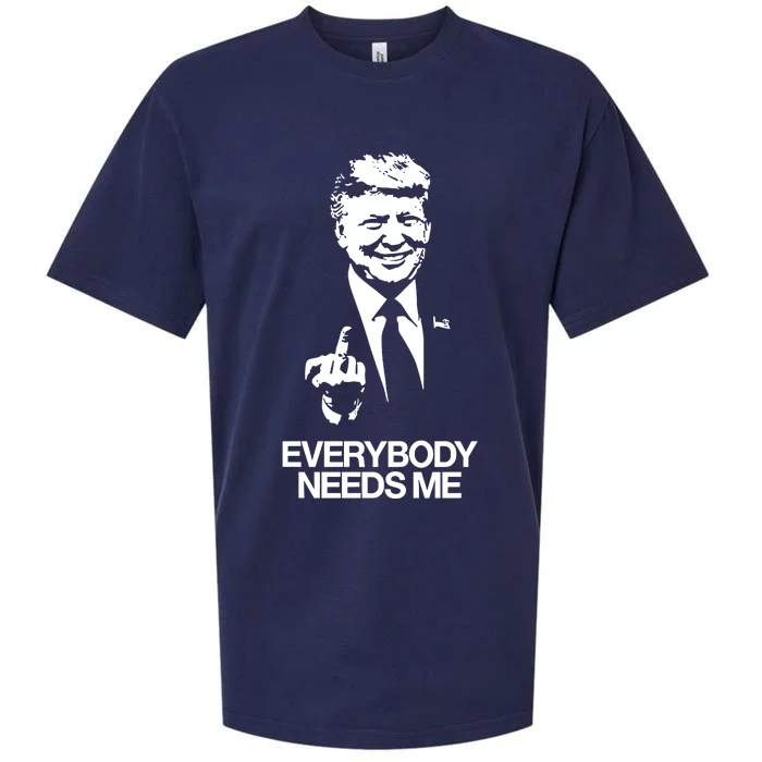 Trump Everybody Needs Me Sueded Cloud Jersey T-Shirt