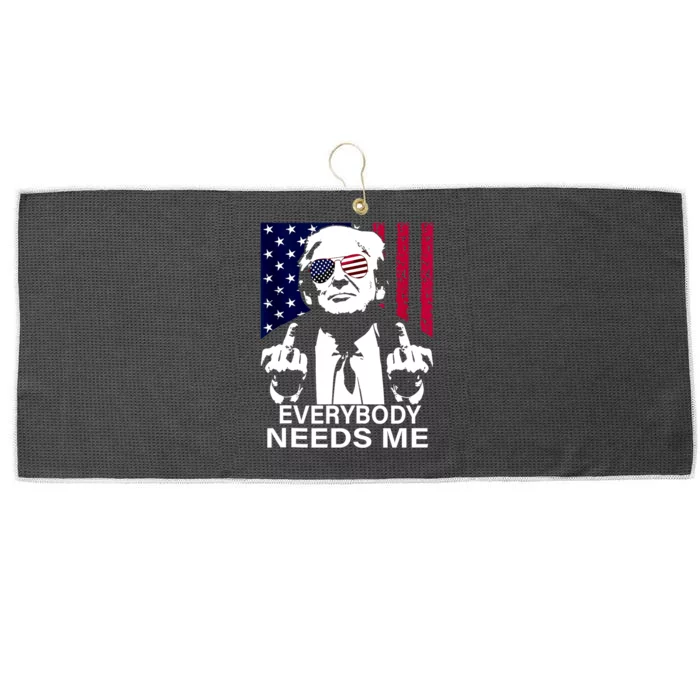 Trump Everybody Needs Me Large Microfiber Waffle Golf Towel