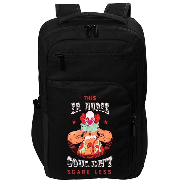 This Er Nurse Couldn't Scare Less Halloween Emergency Nurse Gift Impact Tech Backpack