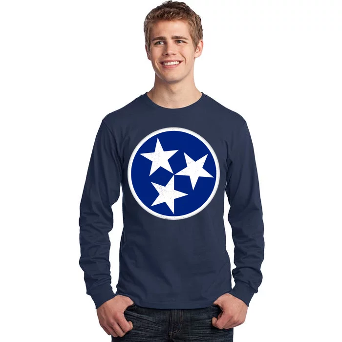 Tennessee Flag Vintage Distressed Tall Long Sleeve T-Shirt