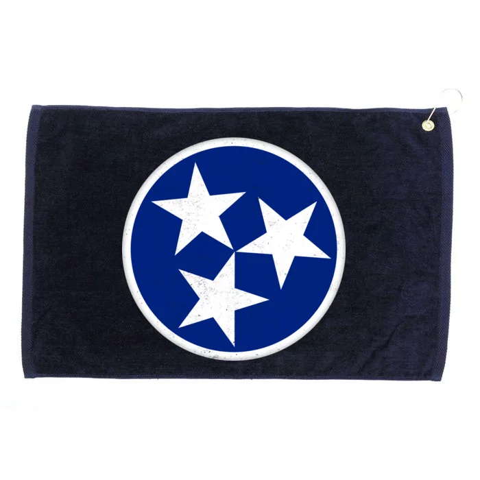 Tennessee Flag Vintage Distressed Grommeted Golf Towel