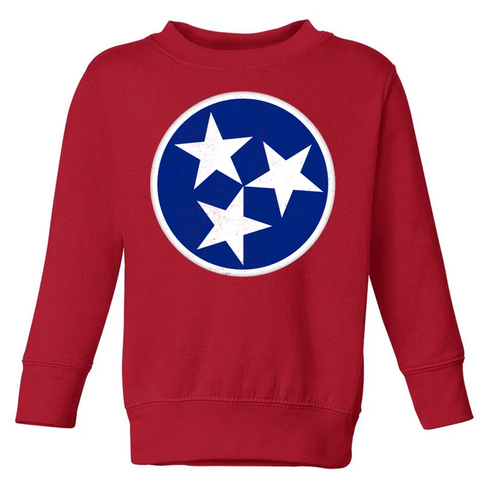 Tennessee Flag Vintage Distressed Toddler Sweatshirt