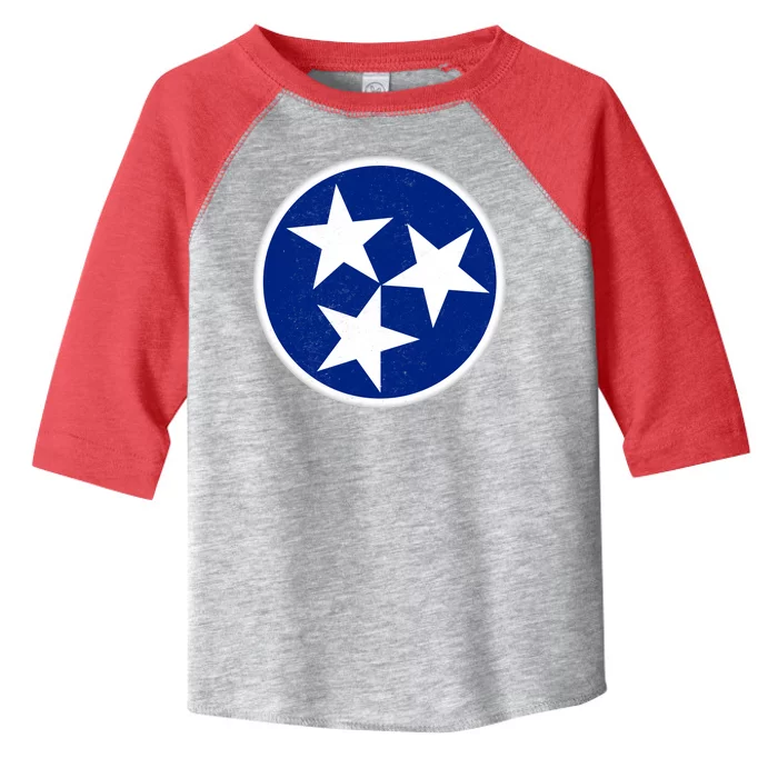 Tennessee Flag Vintage Distressed Toddler Fine Jersey T-Shirt