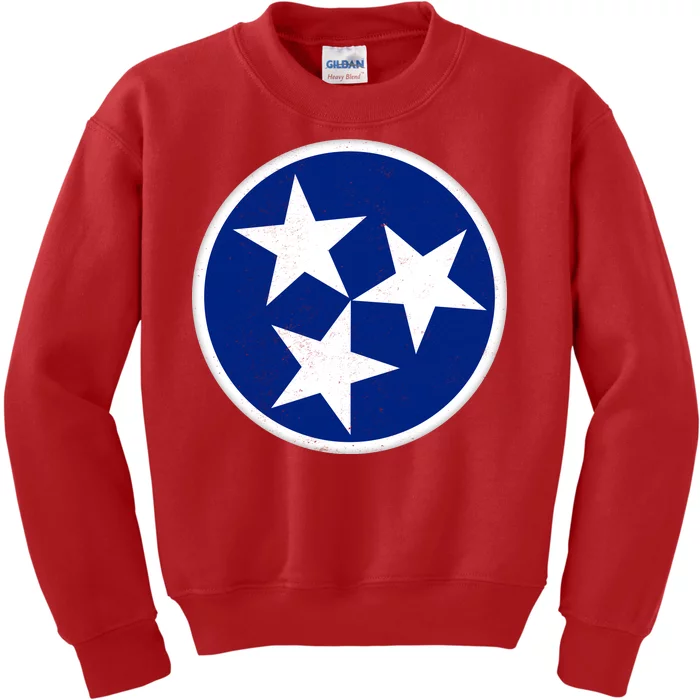 Tennessee Flag Vintage Distressed Kids Sweatshirt