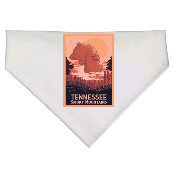 Tennessee Smoky Mountains USA-Made Doggie Bandana