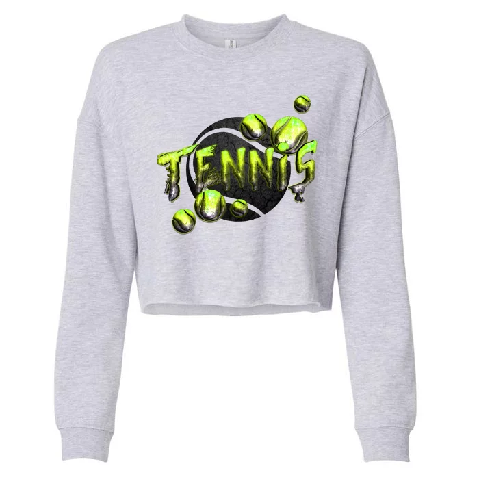 Tennis Cropped Pullover Crew