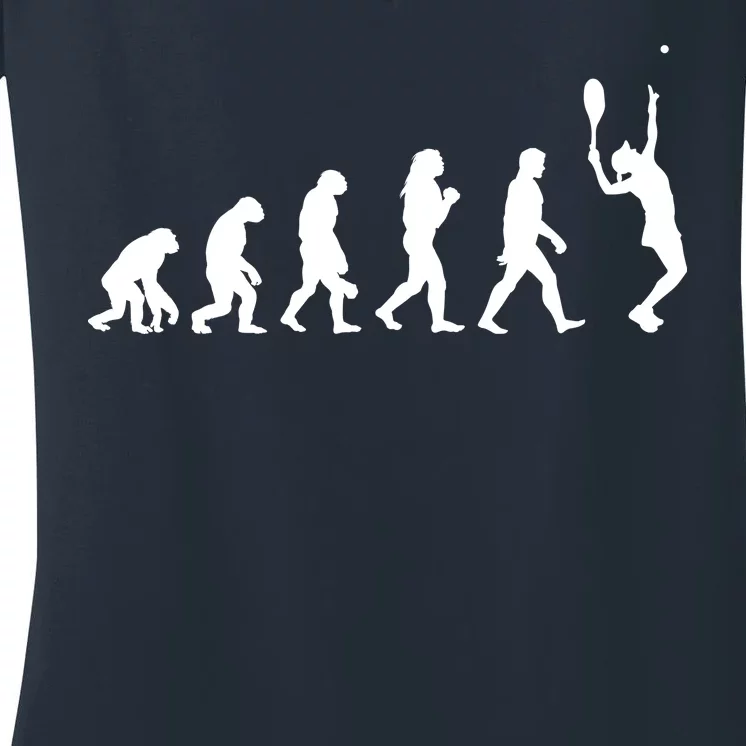 Tennis Evolution Women's V-Neck T-Shirt