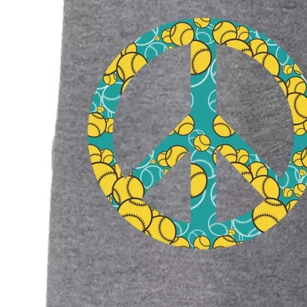 Tennis Peace Sign Doggie 3-End Fleece Hoodie