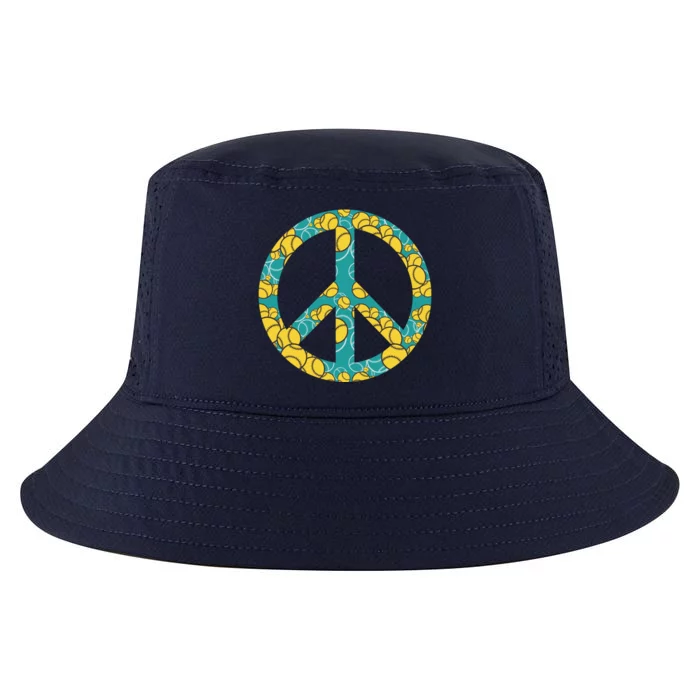 Tennis Peace Sign Cool Comfort Performance Bucket Hat